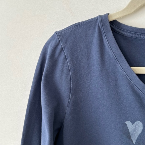 Life Is Good Blue Cotton Total Eclipse Long Sleeve Crusher Tee - Picture 4 of 16